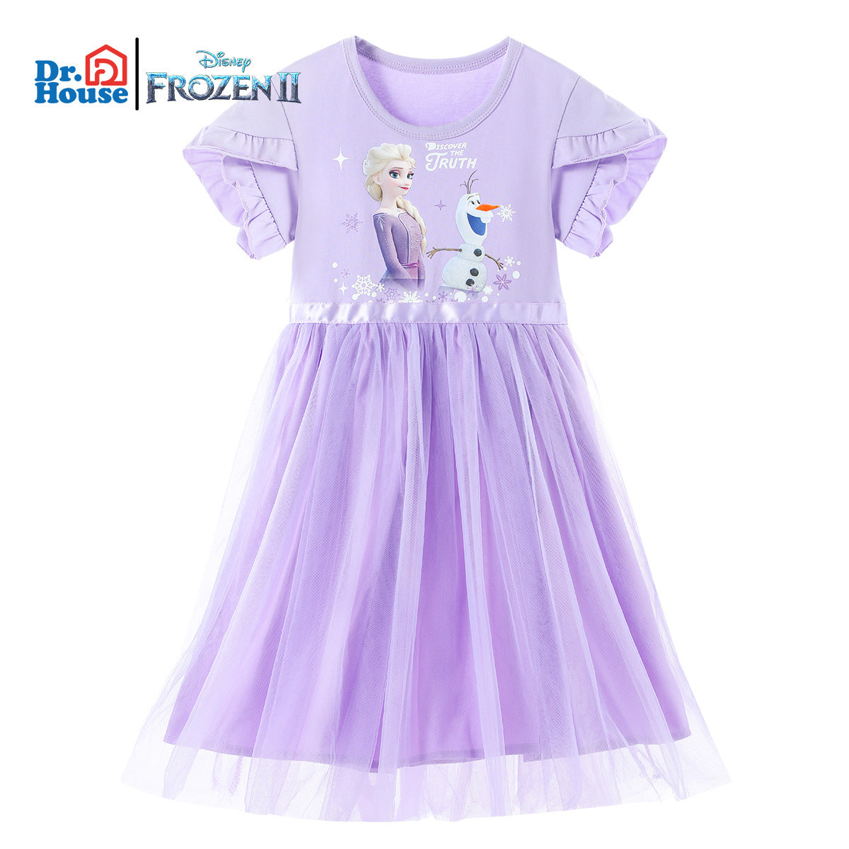 Disney Princess Elsa Dress Girls' Summer Dress New 2022 Summer Aisha Skirt Children's Summer Fashion