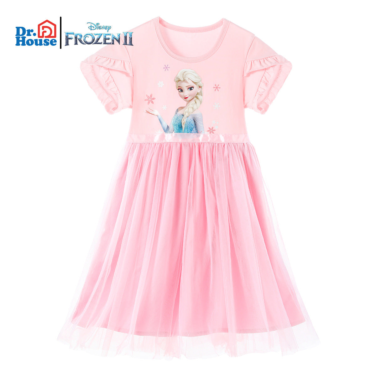 Disney Princess Elsa Dress Girls' Summer Dress New 2022 Summer Aisha Skirt Children's Summer Fashion